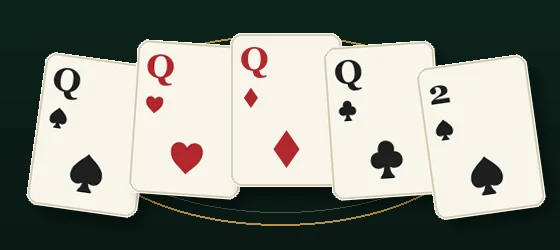 四张 Q 组成的四条